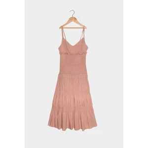 Trendyol Pink Gipeled Ruffle Dress