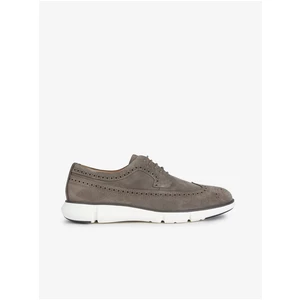 Grey men's suede shoes Geox - Men