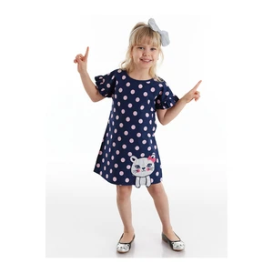 Vestito da ragazza Denokids CFF-21Y1-013/Navy blue