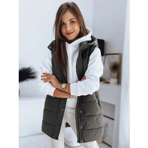 Women's quilted vest TOLIS green Dstreet