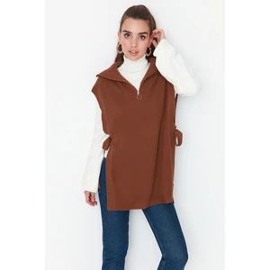 Trendyol Sweater - Brown - Regular fit