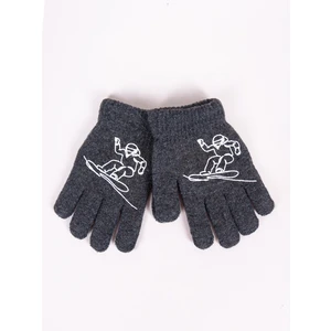 Yoclub Kids's Gloves RED-0200C-AA5A-005