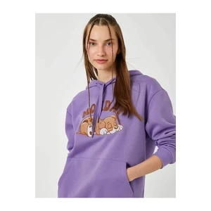 Koton Sweatshirt - Purple - Relaxed fit