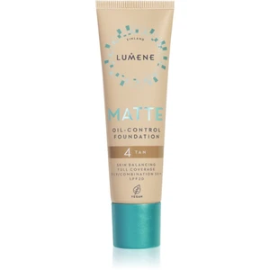 Lumene Matte Oil-Control Foundation fluidní make-up pro mastnou a smíšenou pleť odstín 4 Warm Honey