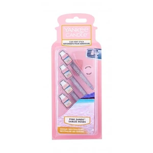 Yankee Candle Pink Sands Vent Stick 4 ks vôňa do auta unisex