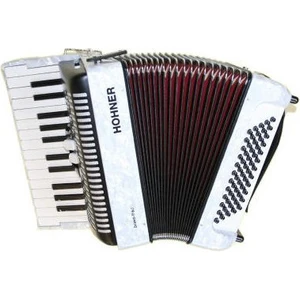 Hohner Bravo II 60 Bianca Fisarmonica a tasti