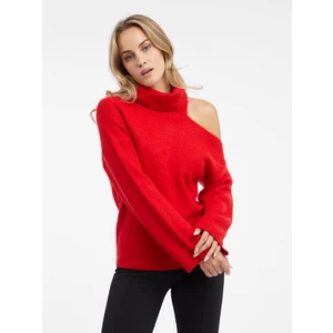 Orsay Women's Red turtleneck with a slit - Women