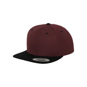 Classic Snapback 2-Tone Maroon/Blk