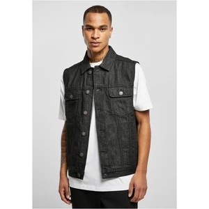 Denim vest black washed