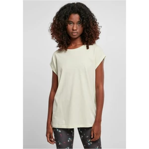 Women's T-shirt with extended shoulder light mint