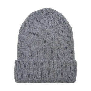 Recycled Waffle Knit Beanie Yarn Grey