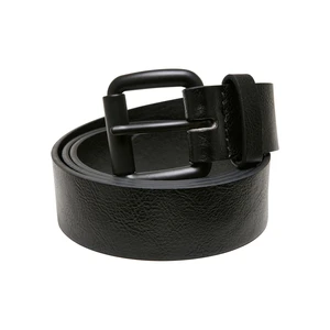 Regular belt with thorn buckle made of synthetic leather black