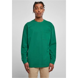 Heavy Oversized Long Sleeve Pocket Green