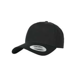 5-Panel Curved Classic Snapback Black