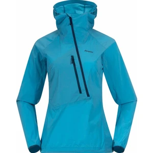 Bergans Cecilie Light Wind Anorak Women Clear Ice Blue L Giacca outdoor