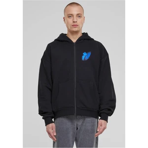 Le Papillon Heavy Oversize Zip Hoody černá