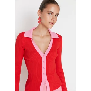 Trendyol Cardigan - Red - Regular fit