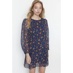 Trendyol Navy Blue Floral Dress