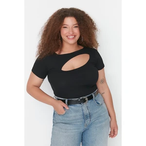 Trendyol Curve Plus Size Blouse - Black - Regular fit