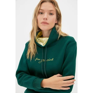 Trendyol Sweatshirt - Green - Regular fit