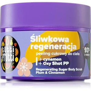 Farmona Tutti Frutti Plum & Cinnamon obnovujúci cukrový peeling na telo 300 g