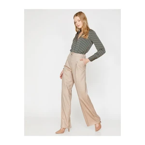 Koton Women's Brown Trousers