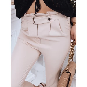 NADIEN women's beige pants Dstreet UY1207