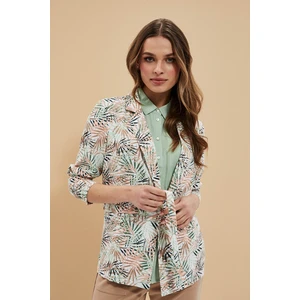 Tropical pattern blazer