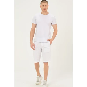 S0001 DEWBERRY XLEON MEN'S SHORTS-WHITE