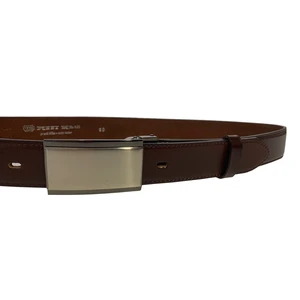 Penny Belts Pánský kožený společenský opasek 35-020-4PS-40 brown 90 cm