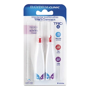 ELGYDIUM Medzizubné kefky Trio Compact 4 (6-1,9 mm) 6 ks