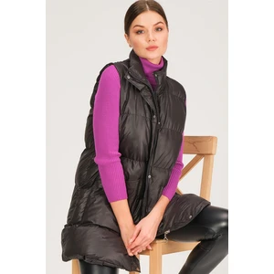 Z6729 DEWBERRY HK STYLE WOMEN'S VEST-BLACK