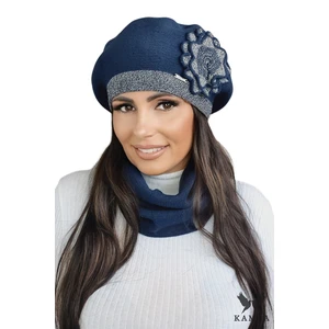 Dámský baret Kamea Kamea_Beret_K.22.011.12_Navy_Blue