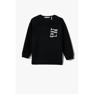 Koton Sweatshirt - Black - Relaxed fit