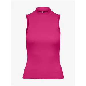 Dark pink womens basic top ONLY Nessa - Women