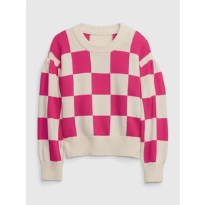 GAP Kids sweater with checkerboard - Girls