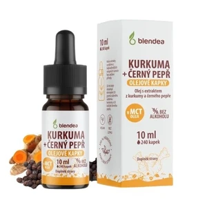 BLENDEA Kurkuma + černý pepř olejové kapky 10 ml