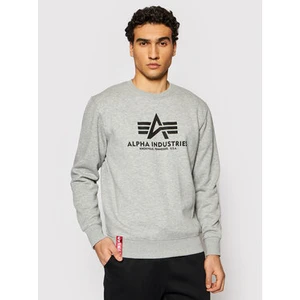 Alpha Industries Mikina Basic Sweater 178302 Sivá Regular Fit