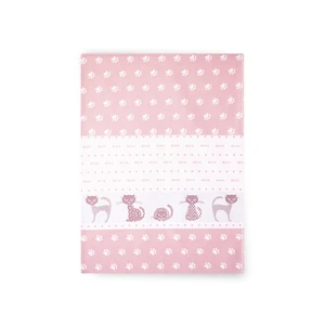 Zwoltex Unisex's Dish Towel Maru Pink/Pattern