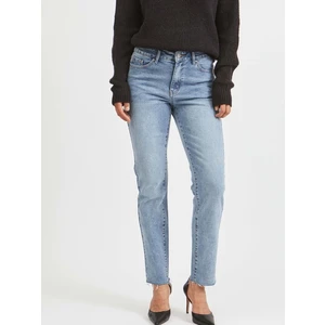 Blue Straight Fit Jeans VILA Stray - Women