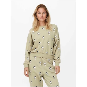 Beige Women's Patterned Sweatshirt ONLY Peanuts - Women