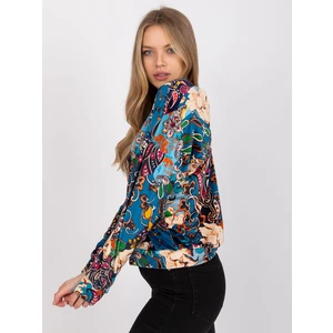 Sea scarf with colorful patterns