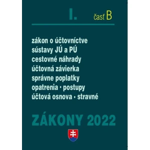 Zákony I-B/2022 – účtovné zákony