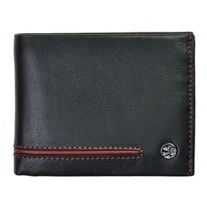 SEGALI Pánska kožená peňaženka 753 115 026 black/red