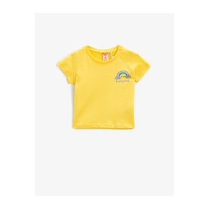 Koton T-Shirt - Yellow - Regular fit