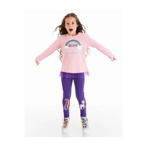 Denokids Colorfull Unicorn Girl Tunic Suit