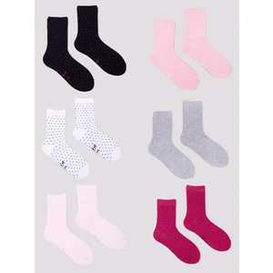 Yoclub Kids's Girls' Socks 6-Pack SKA-0128G-AA00