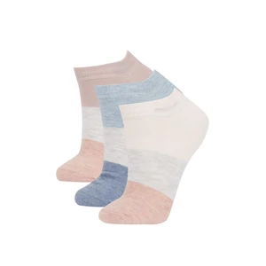 DEFACTO Women 3 Pack Cotton Booties Socks