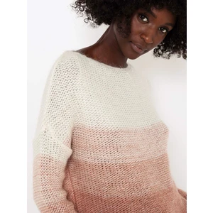 Pink-white sweater CAMAIEU - Women