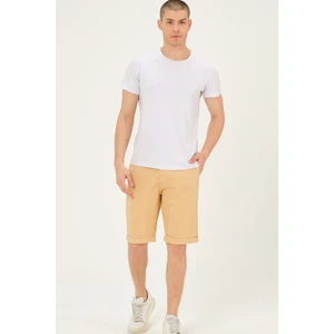 S0001 DEWBERRY XLEON MEN'S SHORTS-DARK BEIGE